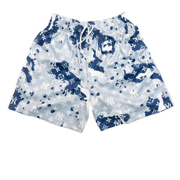 Louis+Vuitton+Board+Shorts+Camouflage+Monogram+Blue+Small+Virgil+Nigo+Yeezy  for sale online