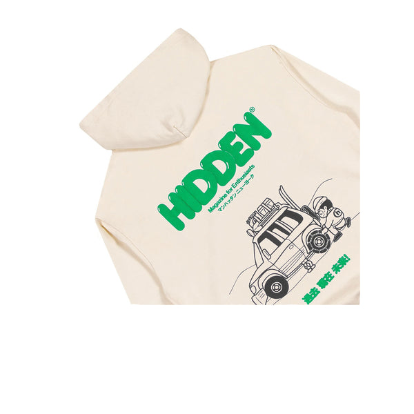 HIDDEN NY MASTHEAD HOODIE NATURAL FW22 - Stay Fresh