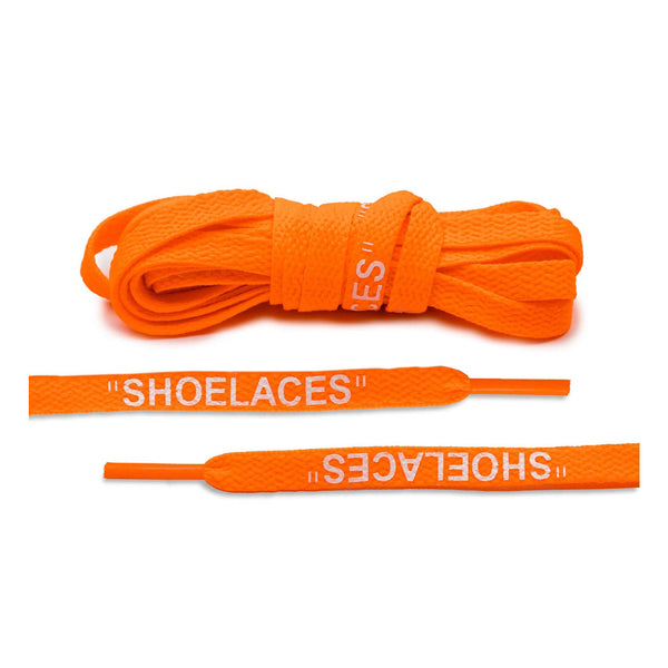 LACE LAB OFF-WHITE STYLE SHOELACES 54 INCH NEON ORANGE