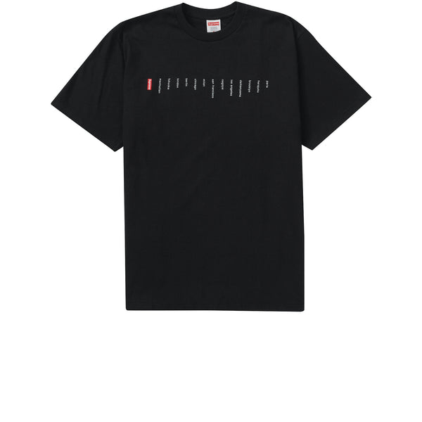 SUPREME LOCATION TEE BLACK SS23