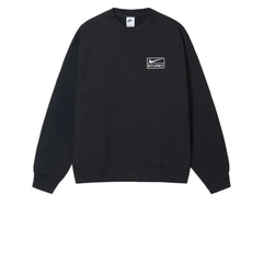 NIKE X STUSSY STONE WASH FLEECE CREW BLACK SS23 - Stay Fresh