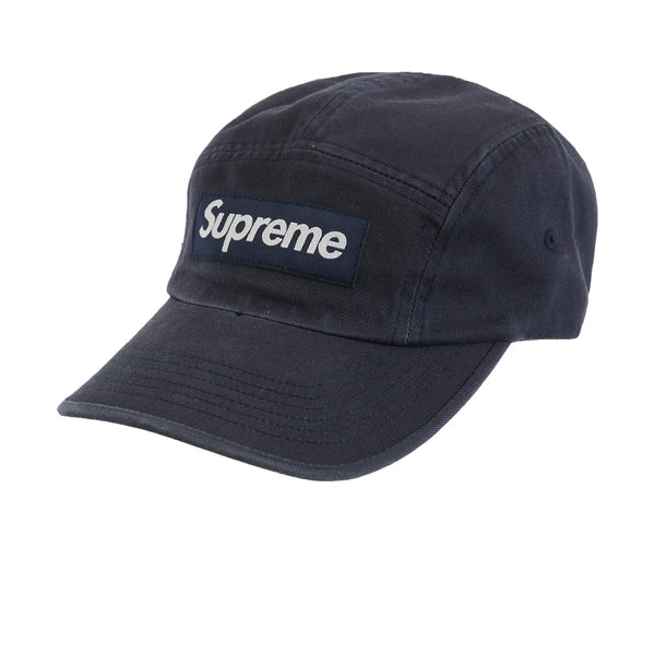 SUPREME WASHED CHINO TWILL CAMP CAP NAVY SS23 - Stay Fresh