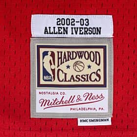 MITCHELL & NESS NBA HARDWOOD CLASSIC SWINGMAN PHILADELPHIA 76ERS ALLEN IVERSON 2002-03 JERSEY