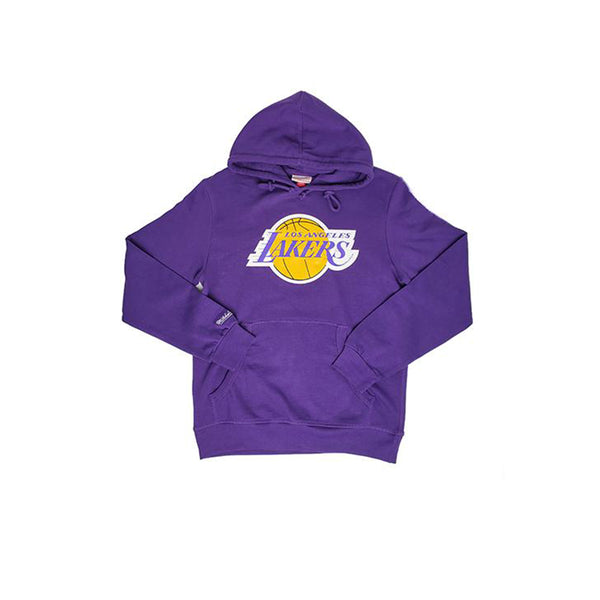 Mitchell & Ness Los Angeles Lakers Short Sleeve Hoodie Sweatshirt in Grey  for Men