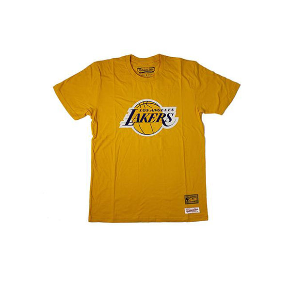 MITCHELL & NESS NBA LOS ANGELES LAKERS LOGO TEE GOLD