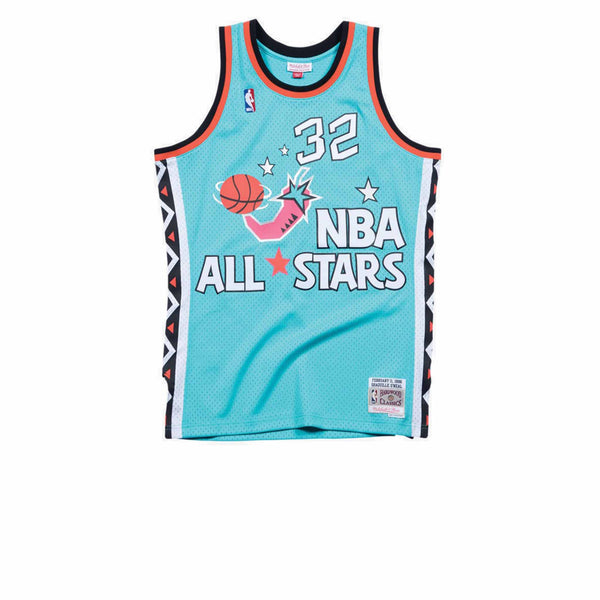 MITCHELL & NESS NBA HARDWOOD CLASSIC SWINGMAN ALL-STAR EAST SHAQUILLE O'NEAL 1996-97 JERSEY TEAL