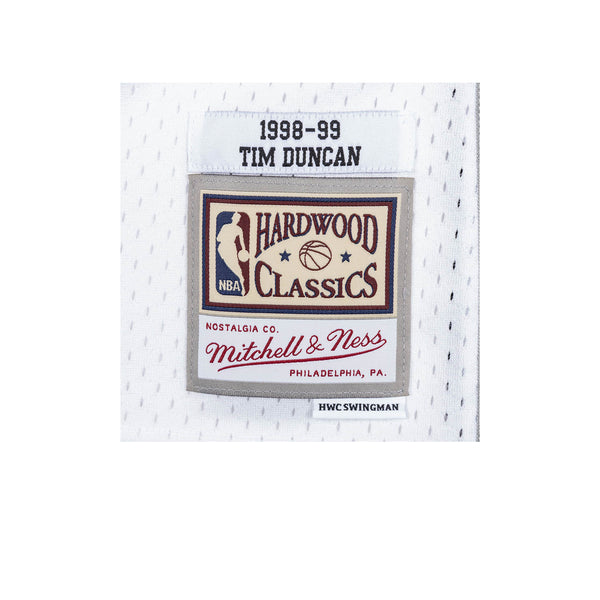 Men's San Antonio Spurs Tim Duncan Mitchell & Ness White Hardwood
