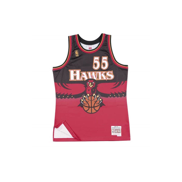 MITCHELL & NESS NBA HARDWOOD CLASSIC SWINGMAN ATLANTA HAWKS DIKEMBE MUTOMBO 1996-97 JERSEY SCARLET