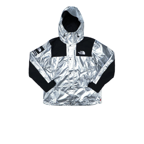 THE NORTH FACE X SUPREME METALLIC MOUNTAIN PARKA SILVER SS18