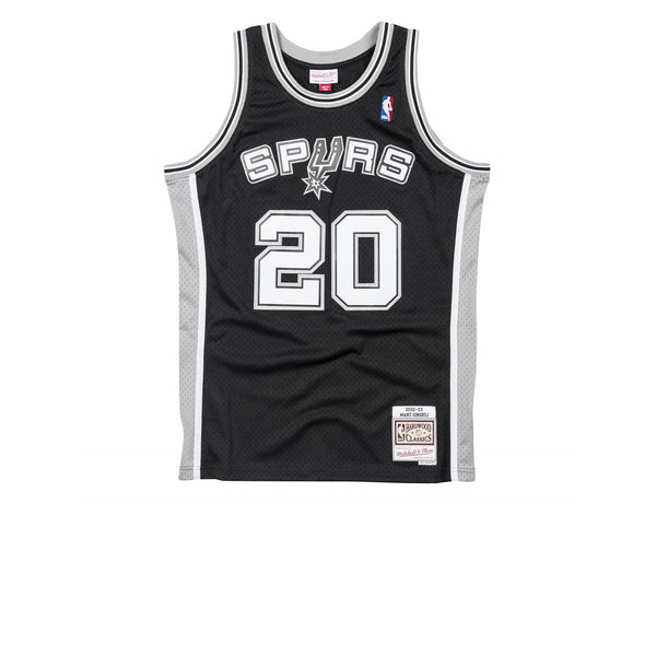 Mitchell & Ness San Antonio Spurs #20 Manu Ginobili black/white Swingman  Jersey