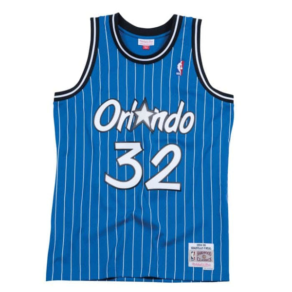 MITCHELL & NESS NBA HARDWOOD CLASSIC SWINGMAN ORLANDO MAGIC SHAQUILLE O'NEAL ROAD 1994-95 JERSEY BLUE