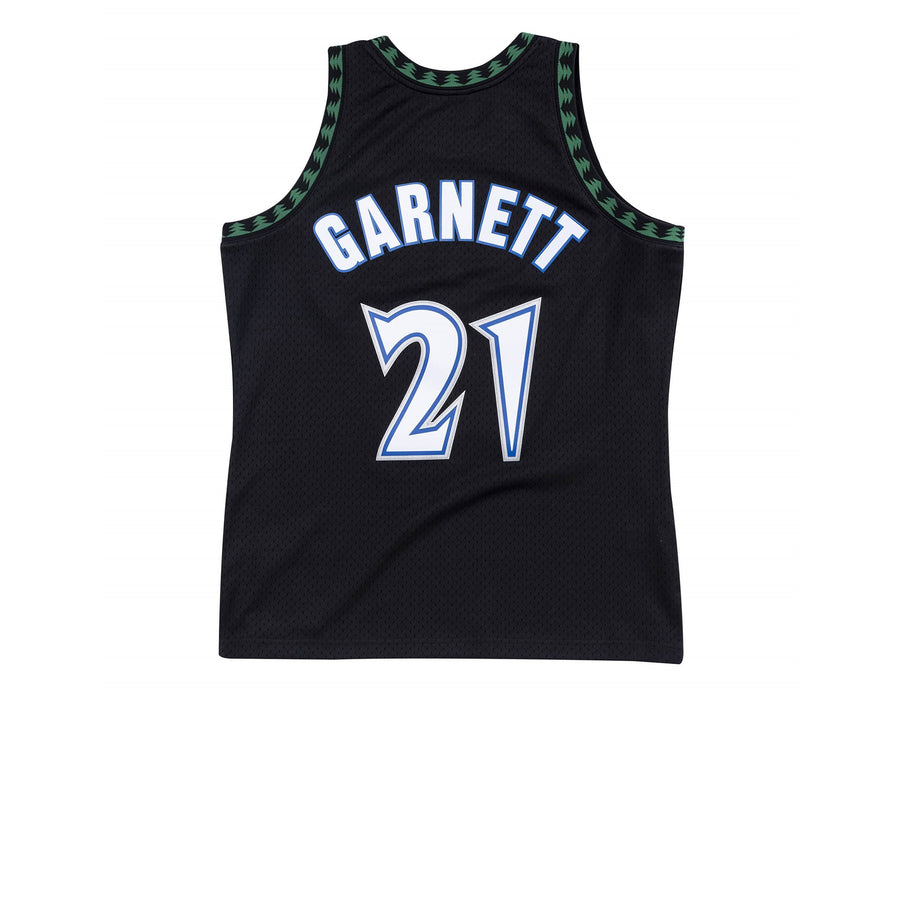 MITCHELL & NESS NBA HARDWOOD CLASSIC SWINGMAN MINNESOTA TIMBERWOLVES KEVIN GARNETT 1997-98 ALTERNATE JERSEY BLACK