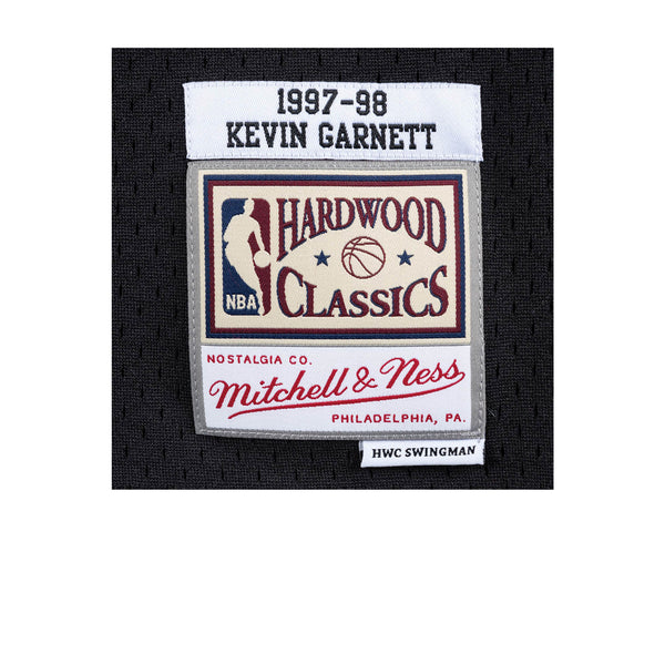 Minnesota Timberwolves 1997-98 Kevin Garnett Mitchell & Ness Swingman Jersey Black Large