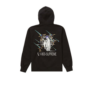 SUPREME 1-800 HOODED SWEATSHIRT BLACK FW19 - Stay Fresh