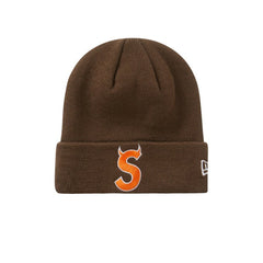 SUPREME NEW ERA S LOGO BEANIE BROWN FW22 - Stay Fresh