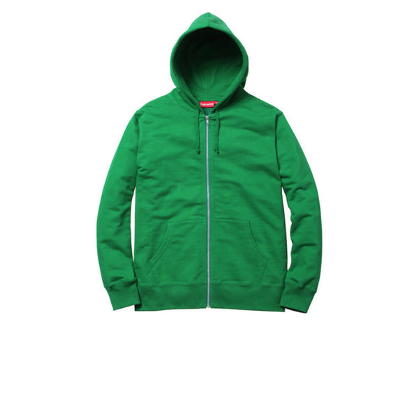 SUPREME ANTI HERO ZIP UP HOODED SWEATSHIRT GREEN SS14