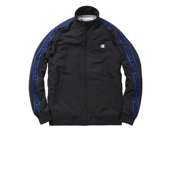 SUPREME X CHAMPION WARM UP JACKET BLACK FW14 - Stay Fresh