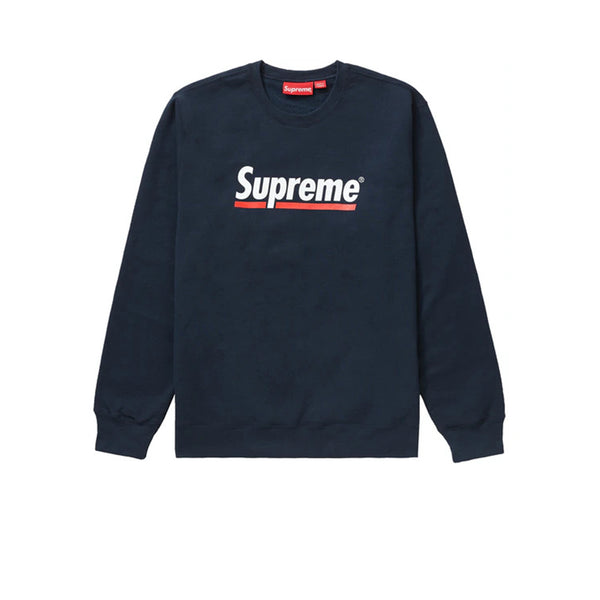 Supreme Crewneck Underline 黒 ブラック Ssize