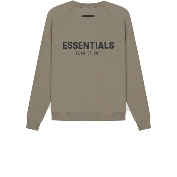FEAR OF GOD ESSENTIALS PULLOVER CREWNECK TAUPE SS21