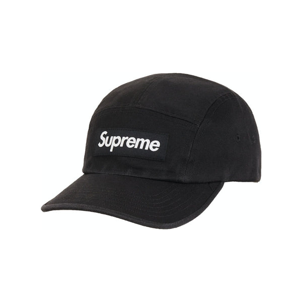 SUPREME WASHED CHINO TWILL CAMP CAP BLACK FW20 - Stay Fresh