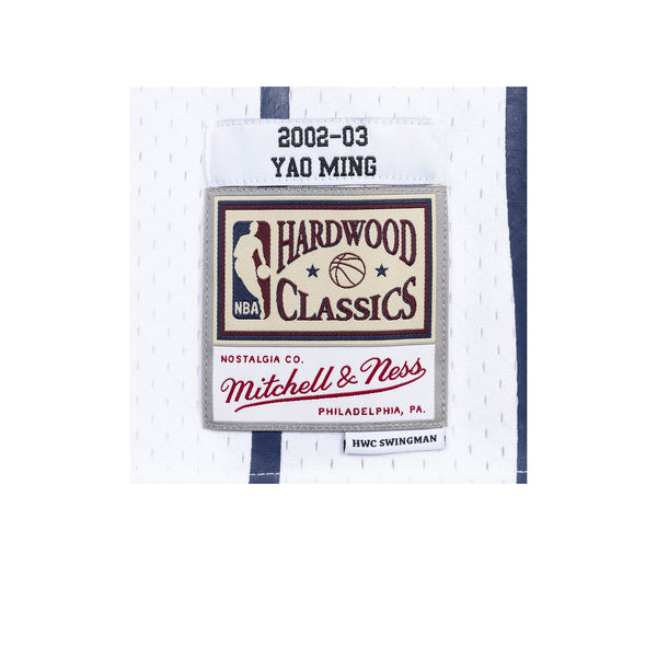 MITCHELL & NESS NBA HARDWOOD CLASSIC SWINGMAN HOUSTON ROCKETS YAO MING 2002-03 JERSEY WHITE